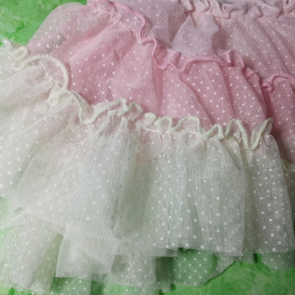Little Me Girl's Pink Tulle Onesie Dress - Picture 3 of 8